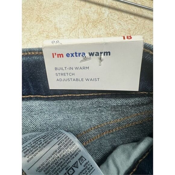 Old Navy Girls OG Straight-High rise-Button Fly Jeans Sz 18 NWT - Picture 5 of 8